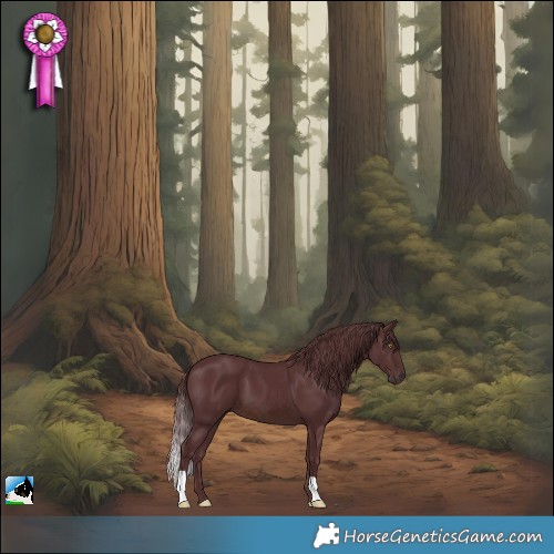 Horse Color:Chocolate Brown Mushroom 