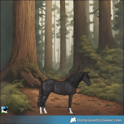 Horse Color:Smoky Black Mushroom 
