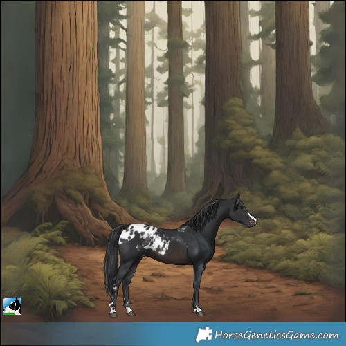 Horse Color:Brown Skewed LP Spotted 