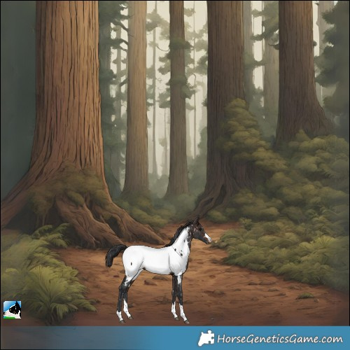 Horse Color:Brown Appaloosa 