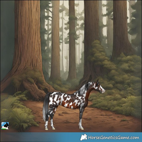 Horse Color:Brown Splash Skewed LP Spotted