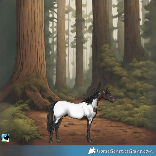 Horse Color:Brown Appaloosa