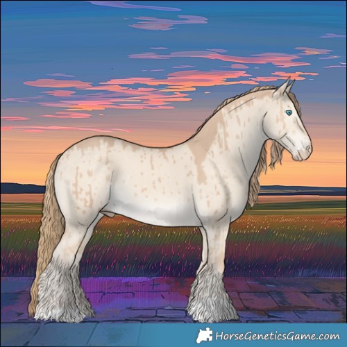 Horse Color:Smoky Creme Dun Brindle 
