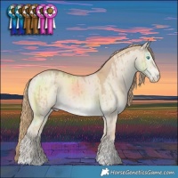 Horse Color:Smoky Creme Dun Brindle