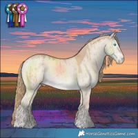 Horse Color:Smoky Creme Dun Brindle