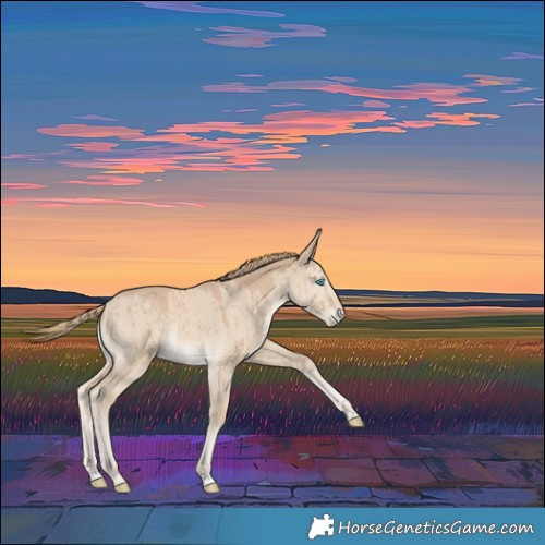 Horse Color:Smoky Creme Dun Brindle 