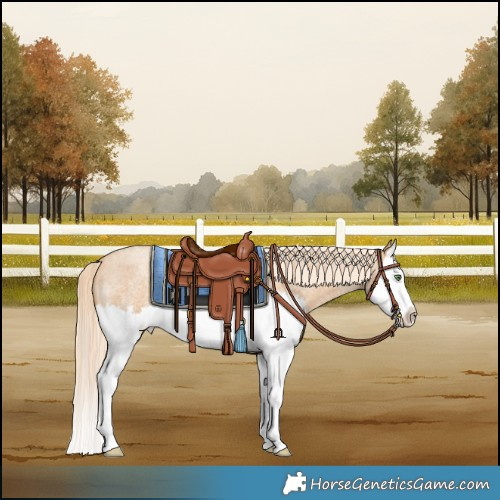 Horse Color:Gold Cream Champagne Roan Splash
