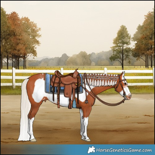 Horse Color:Silver Bay Splash Frame Varnish