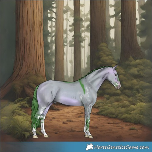 Horse Color:Watercolor Buckskin Dun Sabino