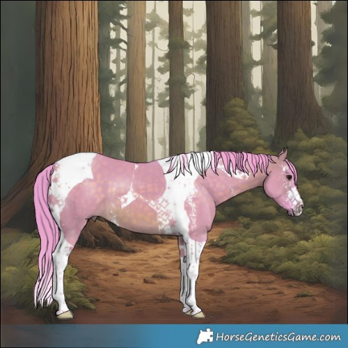 Horse Color:Watercolor Buckskin Dun Sabino Tobiano