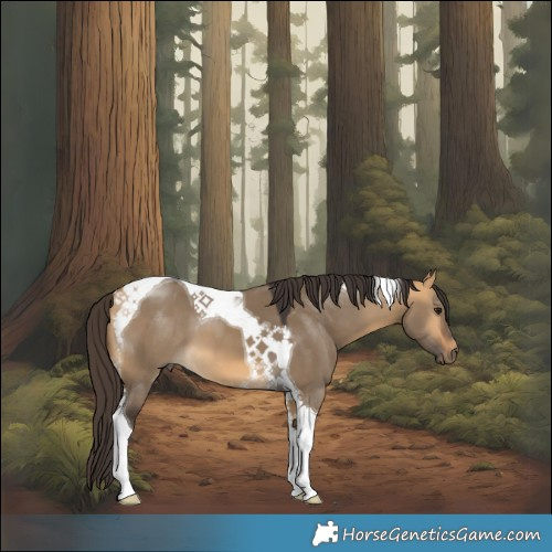 Horse Color:Buckskin Dun Tobiano 