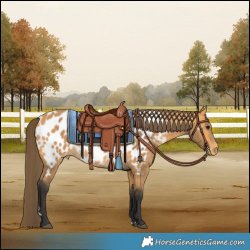 Horse Color:Buckskin Near Leopard