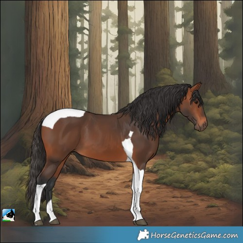 Horse Color:Bay Tobiano