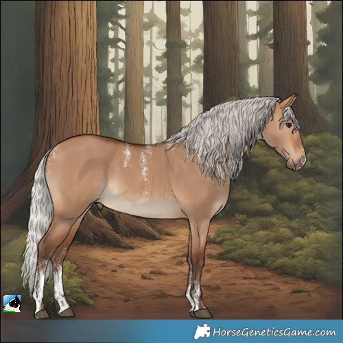 Horse Color:Powder White Silver Brown Dun 
