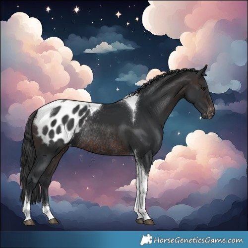 Horse Color:Brown Tobiano Blanket Rabicano 