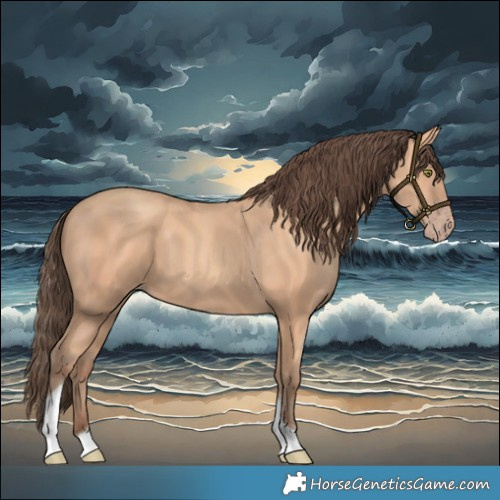 Horse Color:Amber Champagne Tobiano