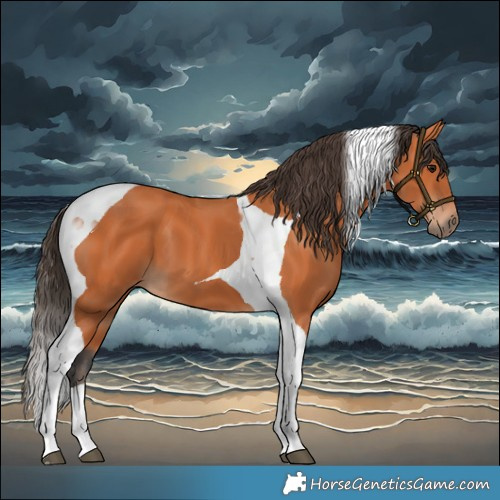 Horse Color:Bay Tobiano