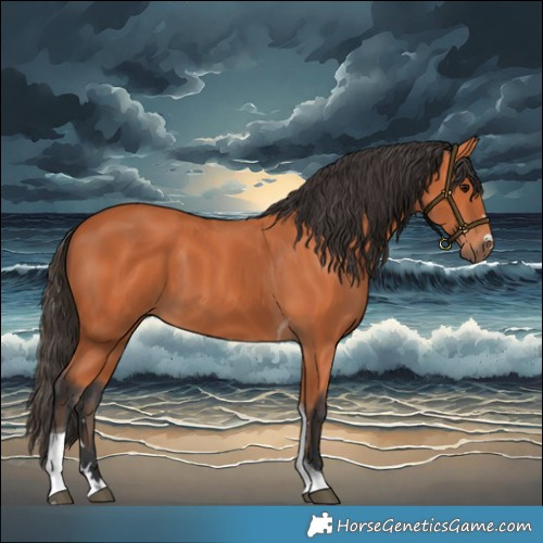 Horse Color:Bay Tobiano