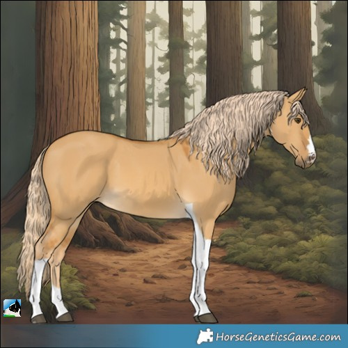 Horse Color:Palomino Dun Tobiano