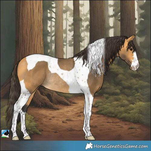 Horse Color:Buckskin Tobiano Rabicano 