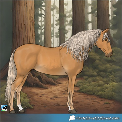 Horse Color:Palomino Rabicano 