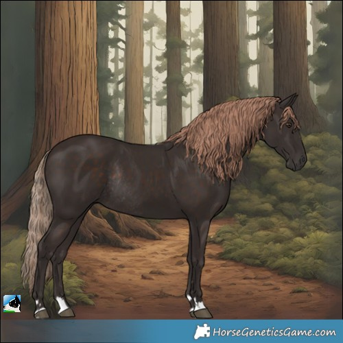 Horse Color:Liver Chestnut Rabicano 