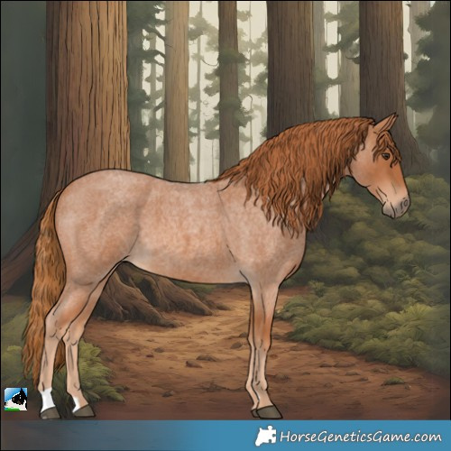 Horse Color:Red Roan 