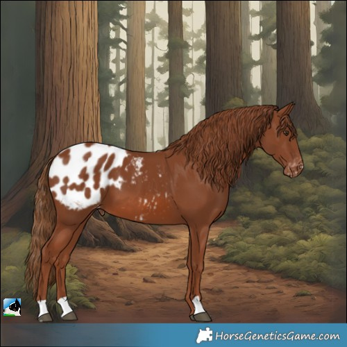 Horse Color:Chestnut Appaloosa 