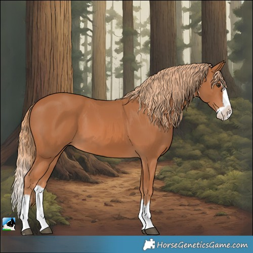 Horse Color:Chestnut Splash 