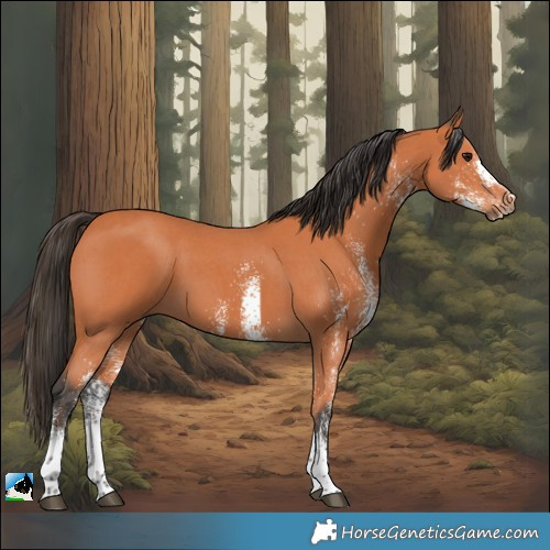 Horse Color:White Spotted Bay