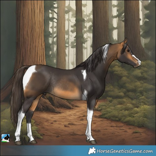 Horse Color:Buckskin Tobiano Rabicano