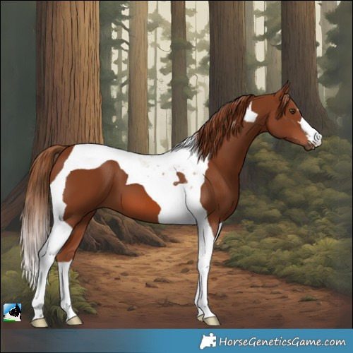 Horse Color:Chestnut Tobiano 