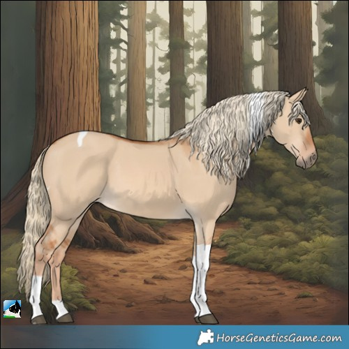 Horse Color:Red Dun Tobiano 