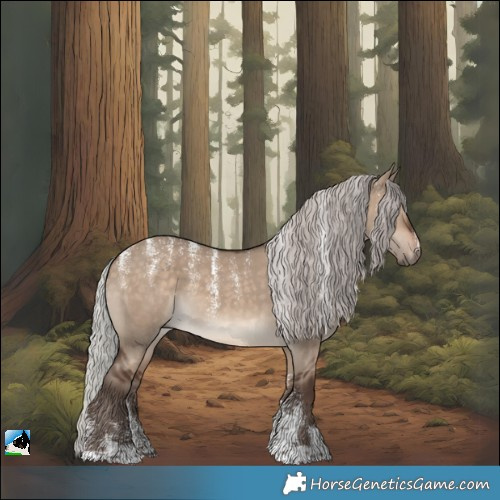 Horse Color:Powder White Silver Brown Dun 