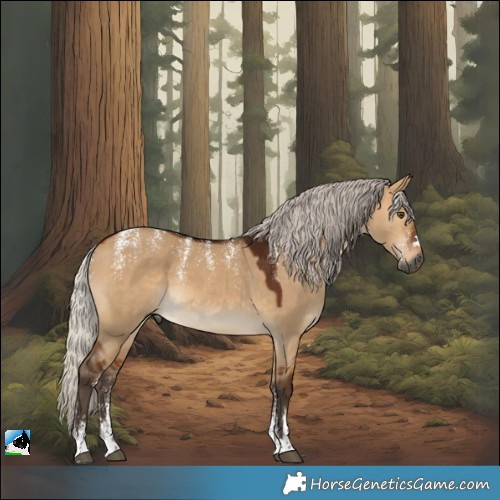 Horse Color:Powder White Gray Silver Bay Dun 