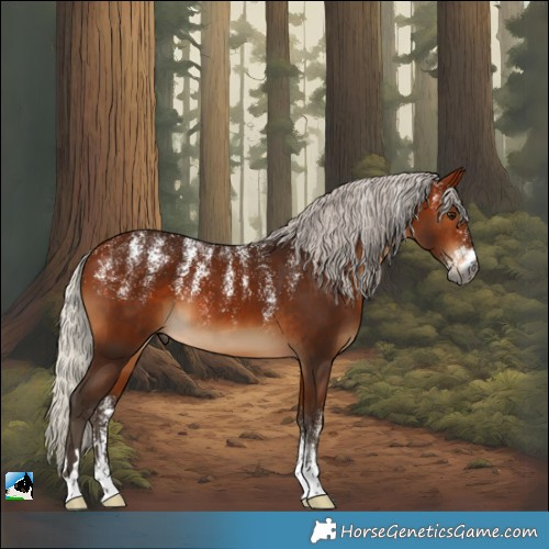 Horse Color:Powder White Gray Silver Bay 