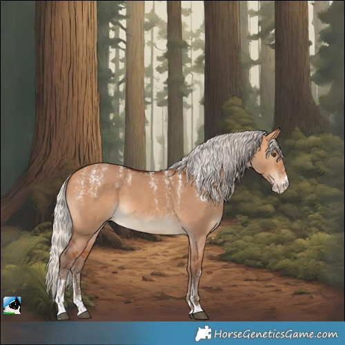 Horse Color:Powder White Silver Bay Dun