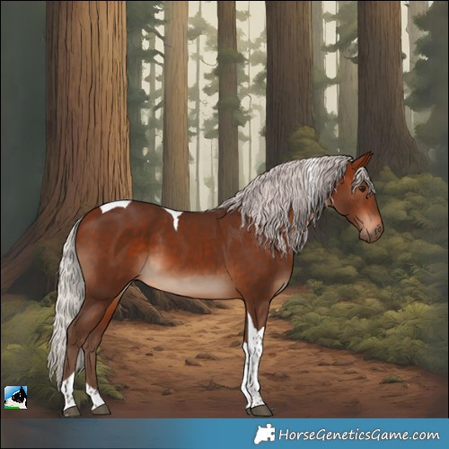 Horse Color:Silver Bay Tobiano