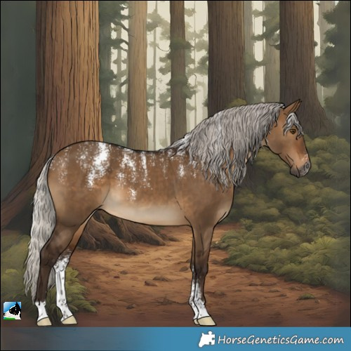 Horse Color:Powder White Gray Silver Bay Dun 