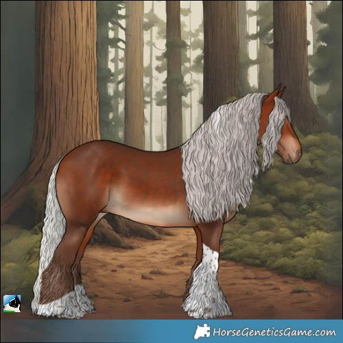 Horse Color:Silver Bay Tobiano