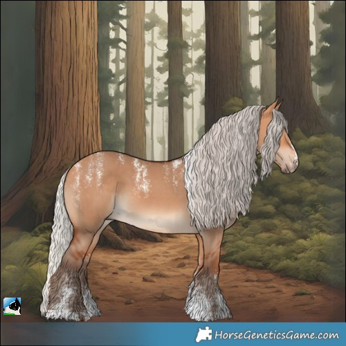 Horse Color:Powder White Silver Bay Dun