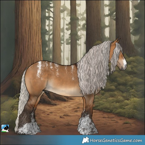 Horse Color:Powder White Gray Silver Bay Dun
