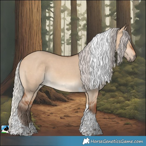 Horse Color:Silver Bay Dun Tobiano