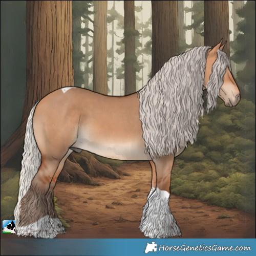 Horse Color:Silver Bay Dun Tobiano