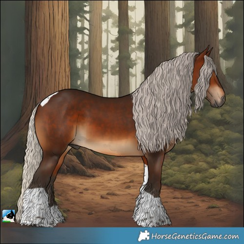 Horse Color:Gray Silver Bay Tobiano