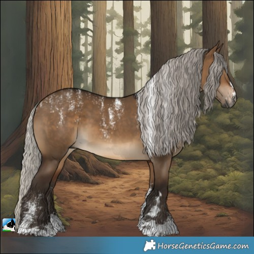 Horse Color:Powder White Gray Silver Bay Dun