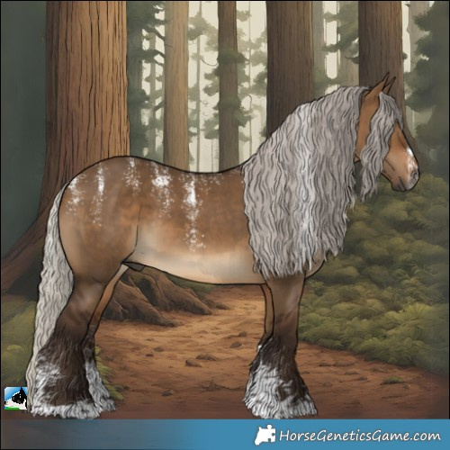Horse Color:Powder White Gray Silver Bay Dun