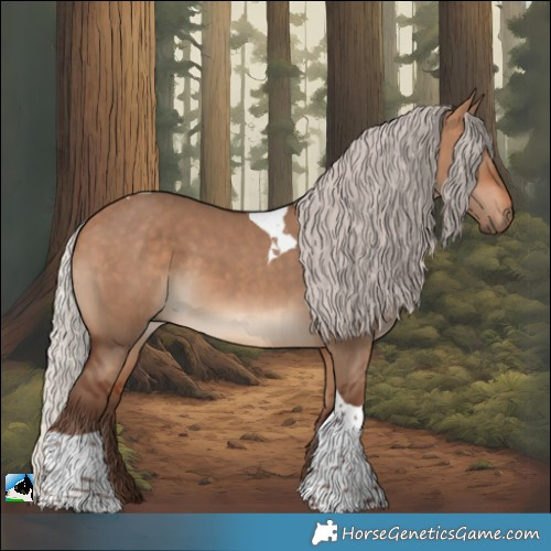 Horse Color:Silver Bay Dun Tobiano