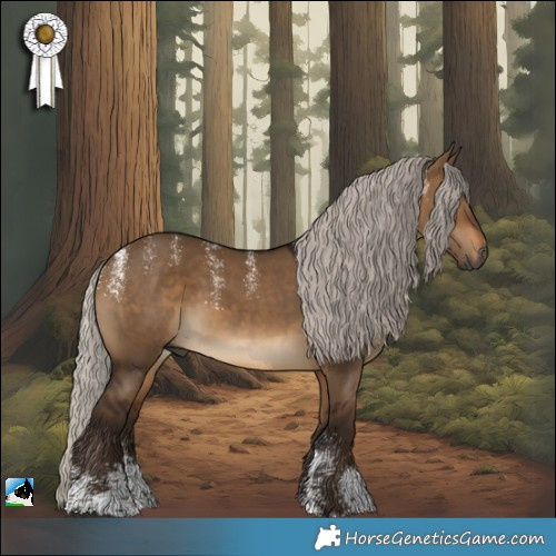 Horse Color:Powder White Gray Silver Bay Dun