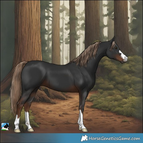 Horse Color:Gray Liver Chestnut